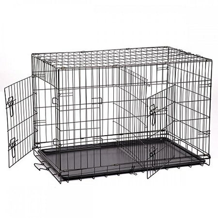 BestPet Pet Wire Cage with Metal Pan