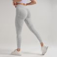 thumbnail image 2 of Celsior Compression Leggings 3D Butt Lift Booty Workout Tights 3D Anti Cellulite Leggings for Women Booty Butt Lifting Leggings Anti Cellulite Leggings Workout Yoga No Curling Lift Pants Light Ashy L, 2 of 9