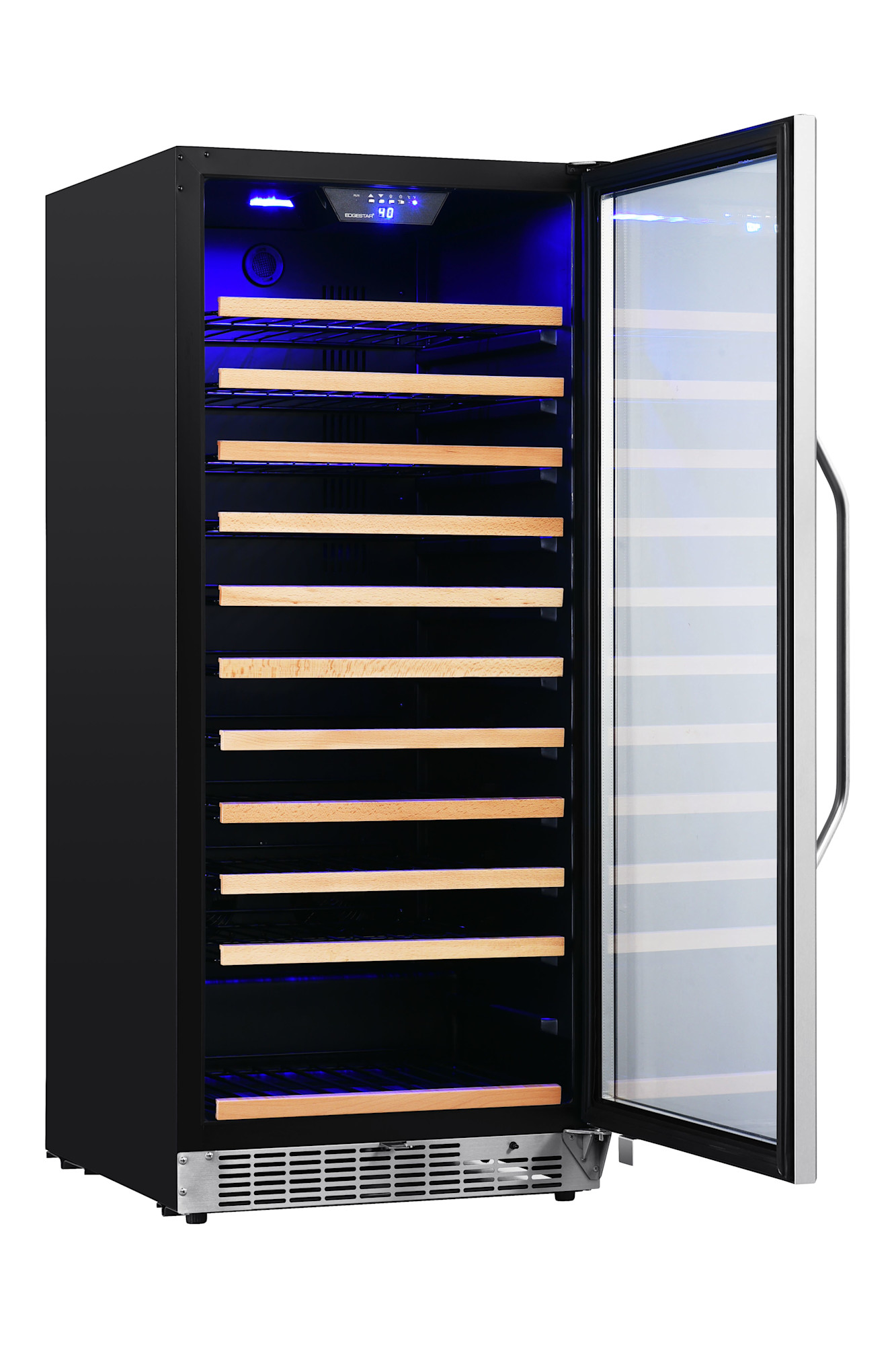 Edgestar Cwr1212sz 24" Wide 111 Bottle Capacity Free Standing Single Zone Wine Cooler -