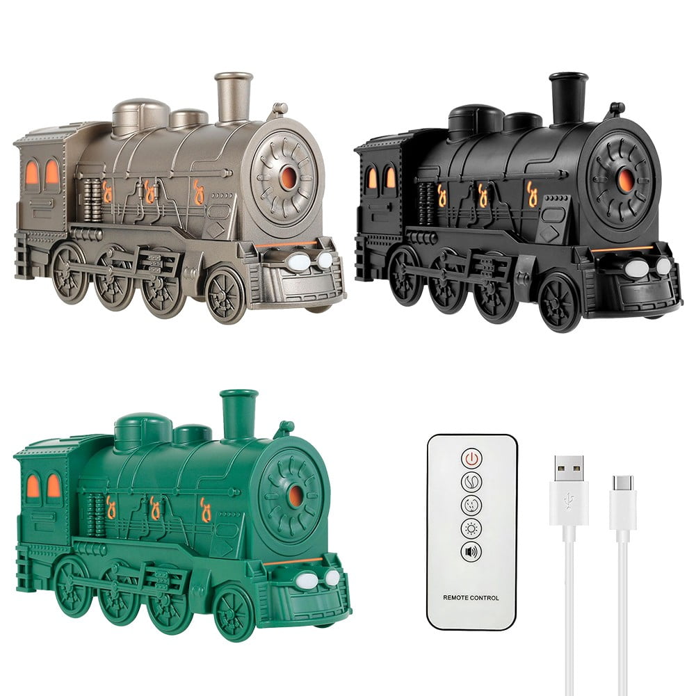 Goodhd Usb Steam Train Essential Oil Diffuser 300Ml Train Humidifier With Telecontrol-Bronze