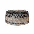 thumbnail image 3 of YAOBAMM Retro Hat Prayer Hat Embroidery Pattern Exquisite Workmanship Flat Top Men Nation Bowler Traditional Hat, 3 of 7