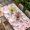 Light Pink Peach Pink Dark Purple, variant on Valentine's Day Table Cloths for 4 Foot Rectangle Tables, Heart Love Modern Country Light Yellow Patio Waterproof Elastic Fitted Tablecloths, Washable Rectangular Table Cover for Camping