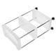 thumbnail image 4 of Carrito multiusos de 3 niveles con gancho para baño y cocina, con ruedas, 4 of 6
