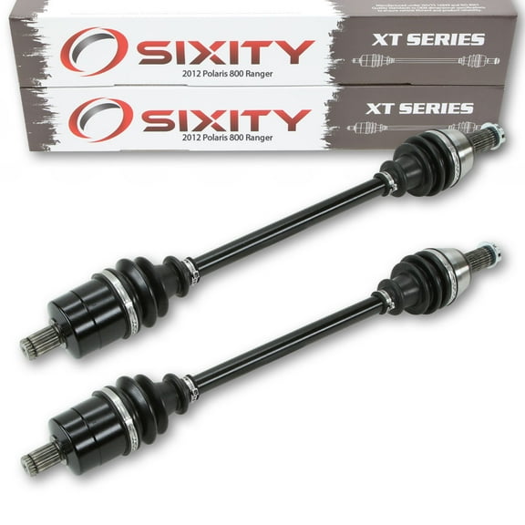 2 pc Sixity XT Front Left Right Axle compatible with Polaris Ranger 800 2012 - R12TH76 TH7E TX7E XP 4X4