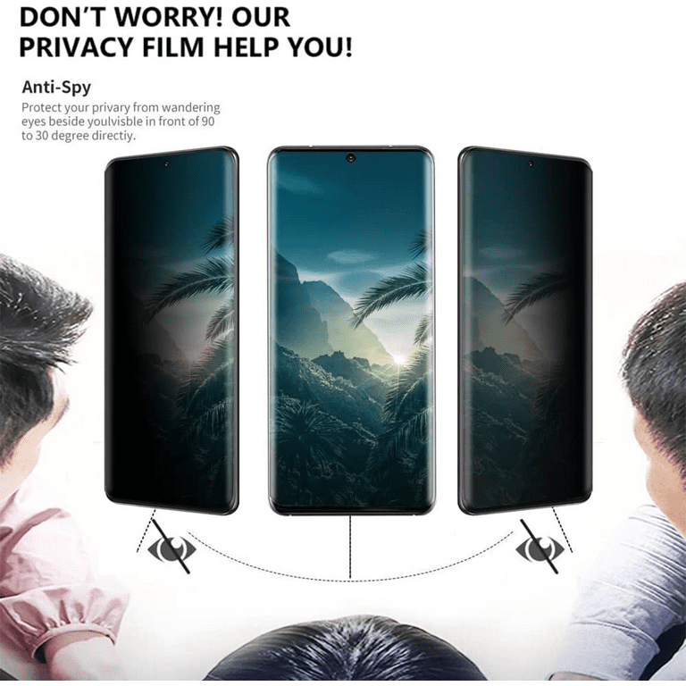 3 Pack Galaxy S23 Ultra Screen Protector Tempered Glass 3D Curved Edge 100%  Fingerprint Unlocking, Scratch & Impact Protection HD Clear & Smooth Touch