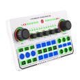 thumbnail image 1 of 6 modos RGB LED inalámbrico compatible con Bluetooth Mezclador de DJ externo Tarjeta de sonido en vivo WDOplteas  Para estrenar, 1 of 9