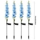 thumbnail image 2 of 4 Uds Delphinium luces solares de jardín IP65 impermeable al aire libre Solar Delphinium luz LED para decoración de Patio y regalo para la madre, 2 of 6