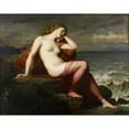 thumbnail image 3 of Henri Lehmann 24x20 Black Modern Framed Museum Art Print Titled - Calypso (1869), 3 of 5