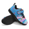 thumbnail image 4 of Pointodoor Rainbow Crayons Pens Shoes for Kids Non Slip Running Walking Casual Sneakers Lightweight Single Buckle Athletic Trail Sports Shoes for Preschool Students, 4 of 7