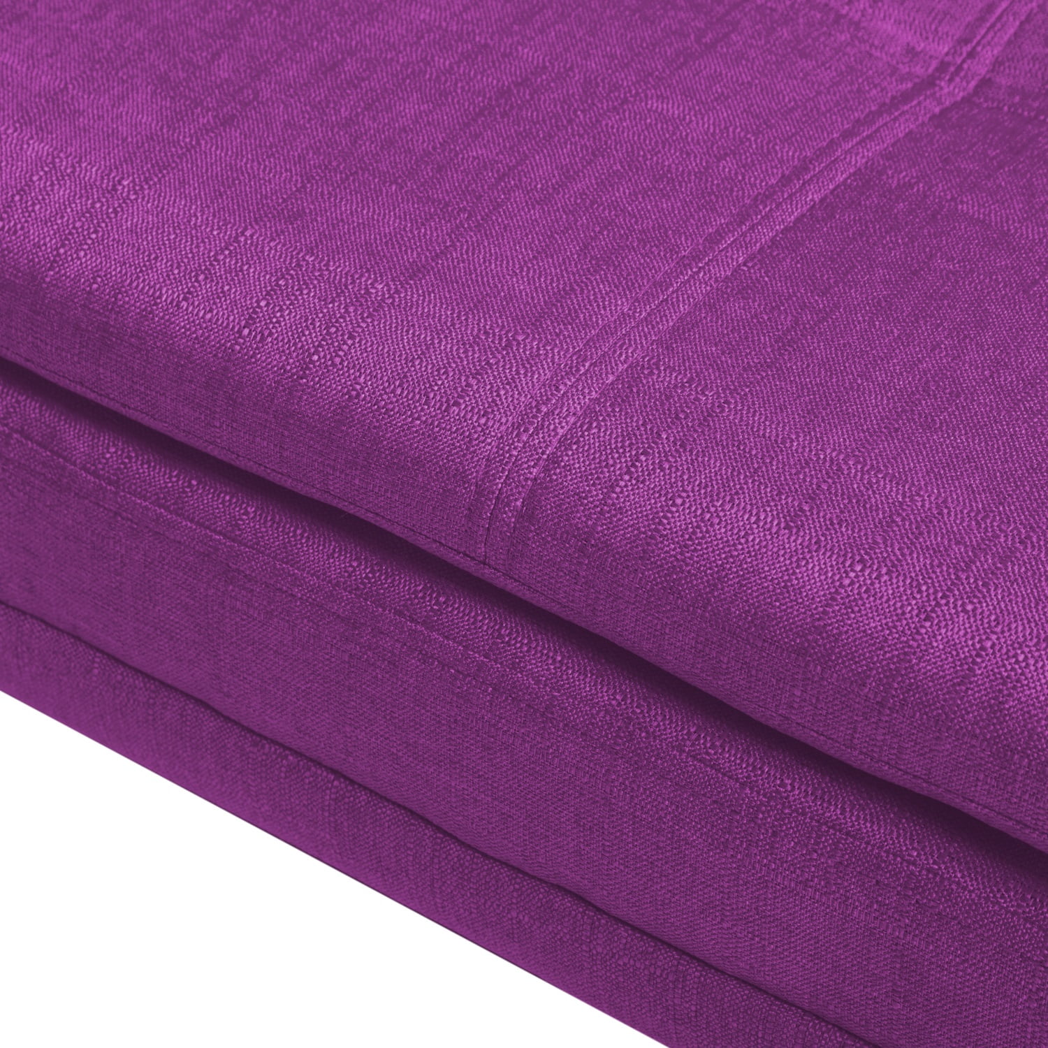 Kadyn 63.4" Futon Sofa bed, Polyester Upholstered Sofa bed with 2 arm cushions, Modern Futon Sofa bed for apartment, Purple