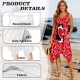 thumbnail image 6 of FUIALDOLG Summer Sleeveless Dress for Women Red Love Hearts Black Cat Dresses Trendy Casual Pleated Sundress with Pocket,for Teacher,Dating,Girlfriend,L, 6 of 7