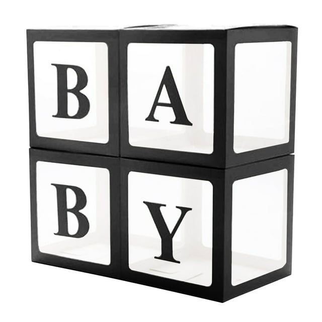 Letter Boxes Birthday Decorations Transparent Box Birthday Party Surprise Box Wedding Venue Decoration Props