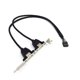 thumbnail image 2 of 9 Pin to Dual USB2.0 Baffle Extension Cable USB 2.0 Back Panel Expansion Cord, 2 of 5