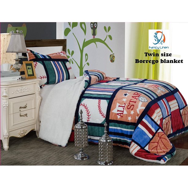 Fancy Collection 2pc Twin Size Teens/boys Blanket Sumptuously Soft