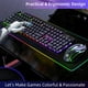 thumbnail image 5 of Combo de Teclado y Mouse para Juegos con Cable, Juego de Mouse con Teclado para Juegos con Sensación Mecánica Retroiluminada RGB con 104 Teclas, Cable USB, Luces RGB para Windows, PC, Jugadores, Computadora de Escritorio y Laptop, 5 of 9