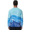 thumbnail image 3 of Weilanxin Men's Swim Shirt UPF 50+ UV Sun Protection Quick Dry Rash Ruard Shirts Long Sleeve Surf Shirt Fishing Beach T-Shirt Seagull 2XL, 3 of 8