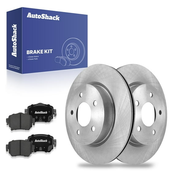 AutoShack 11.5" (292 mm) Rear Vented Brake Rotors   Premium Ceramic Brake Pads | Replacement for 2018-2020 Nissan Rogue 2019-2022 Nissan Rogue Sport | 6-PC Brake Kit