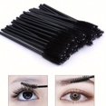 thumbnail image 2 of CHUANK A Set of 50 Black Disposable Brushes for Eyelash Extensions  Makeup Application  Eyelash Grafting  And Portable Beauty Tools for Combing Eyelashes., 2 of 7