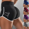 thumbnail image 2 of ZUARFY Women Plus Size Workout Sport Shorts High Waist Ruched Scrunch Booty Yoga Pants Faith Heart Print Butt Lifting Leggings, 2 of 19