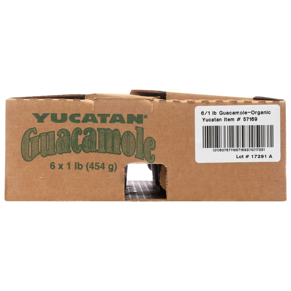 Yucatan Organic Zesty Guacamole, 16 Ounce -- 6 per Case.