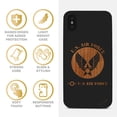 thumbnail image 4 of Case Yard Wooden Case for iPhone-X Soft TPU Silicone cover Slim Fit Shockproof Wood Protective Phone Cover for Girls Boys Men and Women Supports Wireless Charging Air Force 2 Design, 4 of 7