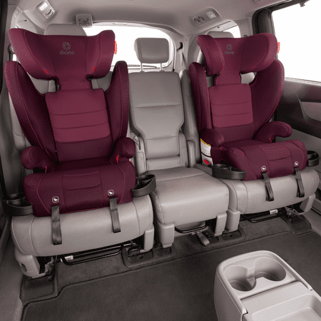 Diono Monterey XT Latch 2-in-1 Expandable Booster Car Seat, Plum