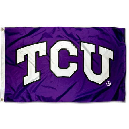 Texas Christian Horned Frogs TCU Logo 3' x 5' Pole Flag