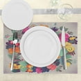thumbnail image 3 of Ambesonne Flower Place Mats Set of 4, Thank You Words Ceramic, Standard Size, Multicolor, 3 of 6