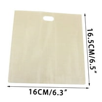 Toaster Bags Reusable Under $5! Xqxayjr Reusable Toaster Bags for Grilled Cheese, Non-Stick Heat Resistant Cooking Bags, Oven Safe Sandwich Maker for Kitchen, 5-Pack PTFE Baking Bags