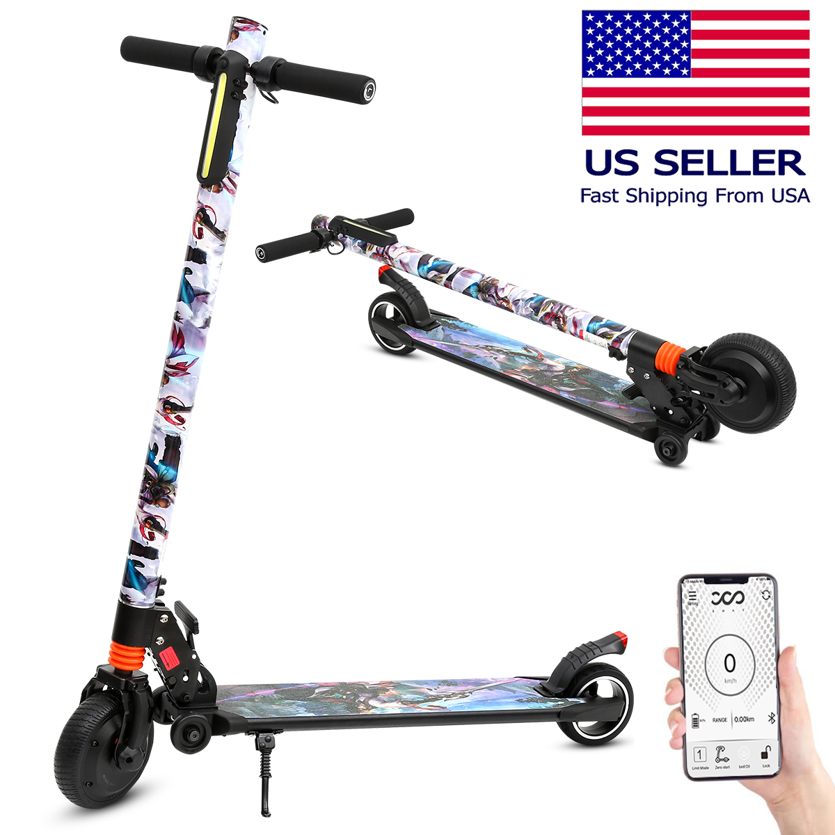 Electric Scooter, 250 W Motor, 3speed, Ultra Lightweight , 3 Seconds