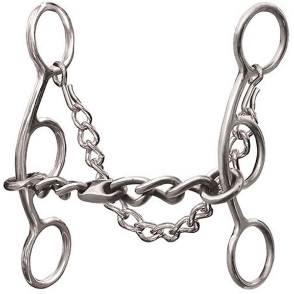 Professional's Choice Futurity Bit - 5.5" Sweet Iron Chain Mouthpiece Short Gag