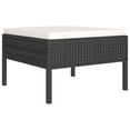 thumbnail image 2 of vidaXL 12 Piece Patio Lounge Set with Cushions Poly Rattan Black, 2 of 8