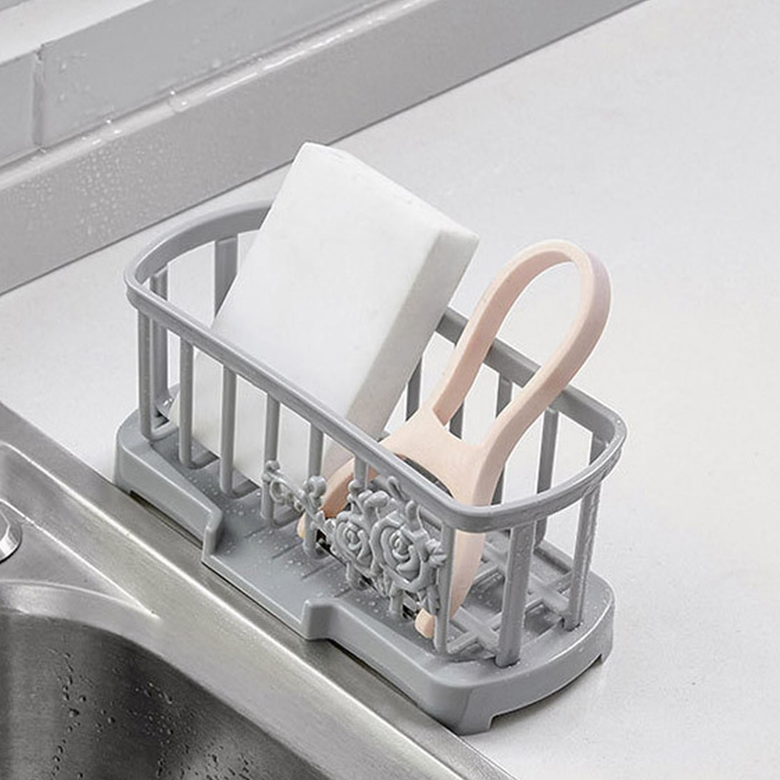 YruYptpaln Household Rag Rack Kitchen Supplies Table Top Cleaning Rack Storage Rack Household Large Sponge Storage Rack Kitchen Drying Dish Rack inside Dish Drying Rack Stainless Steel Farm Mats And