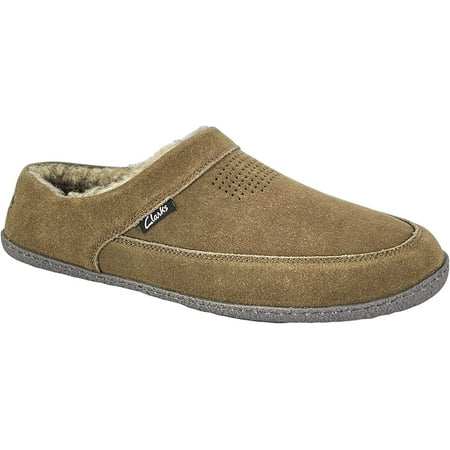 

Clarks Men s Cozy Open Back Suede Clog Slippers (14 MUS Sage)