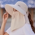 thumbnail image 2 of Sun Hats for Women Uv Protection , Sun Hats for Women Packable , Womens Sun Hats Women's Summer Sun Hat with Detachable Face Visor and Neck Cover for Outdoor Beach Hiking, 2 of 5