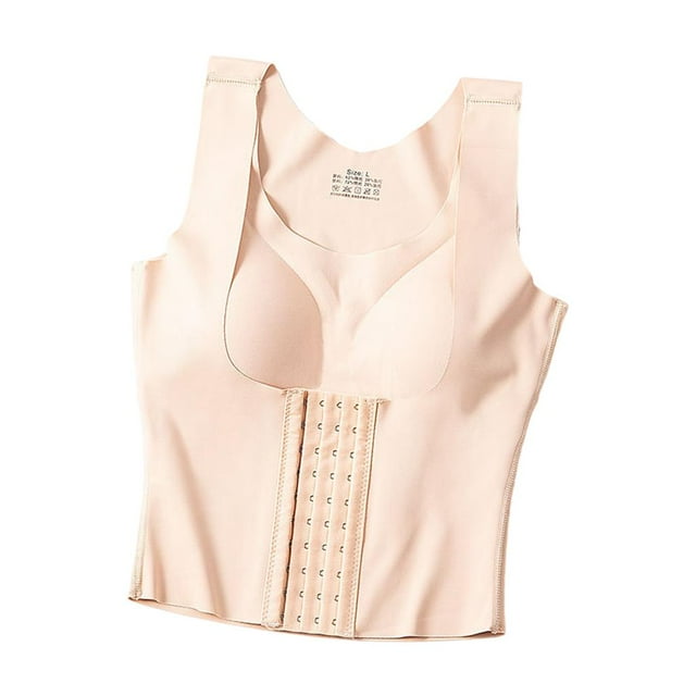 Faja moldeadora de cuerpo para mujer, ropa interior moldeadora de abdomen, chaleco, sujetador de entrenamiento adelgazante Piel XL