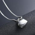 thumbnail image 6 of Smooth Heart Cremation Charm Pendant for Necklace Urn Memorial Keepsake Pendant for Holder Choker, 6 of 8