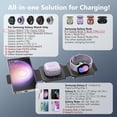 thumbnail image 3 of YIYUN Travel 3-in-1 Fast Wireless Charging Station – Foldable Charger for Galaxy S25/S24/S23, Watch Series, and Buds., 3 of 14