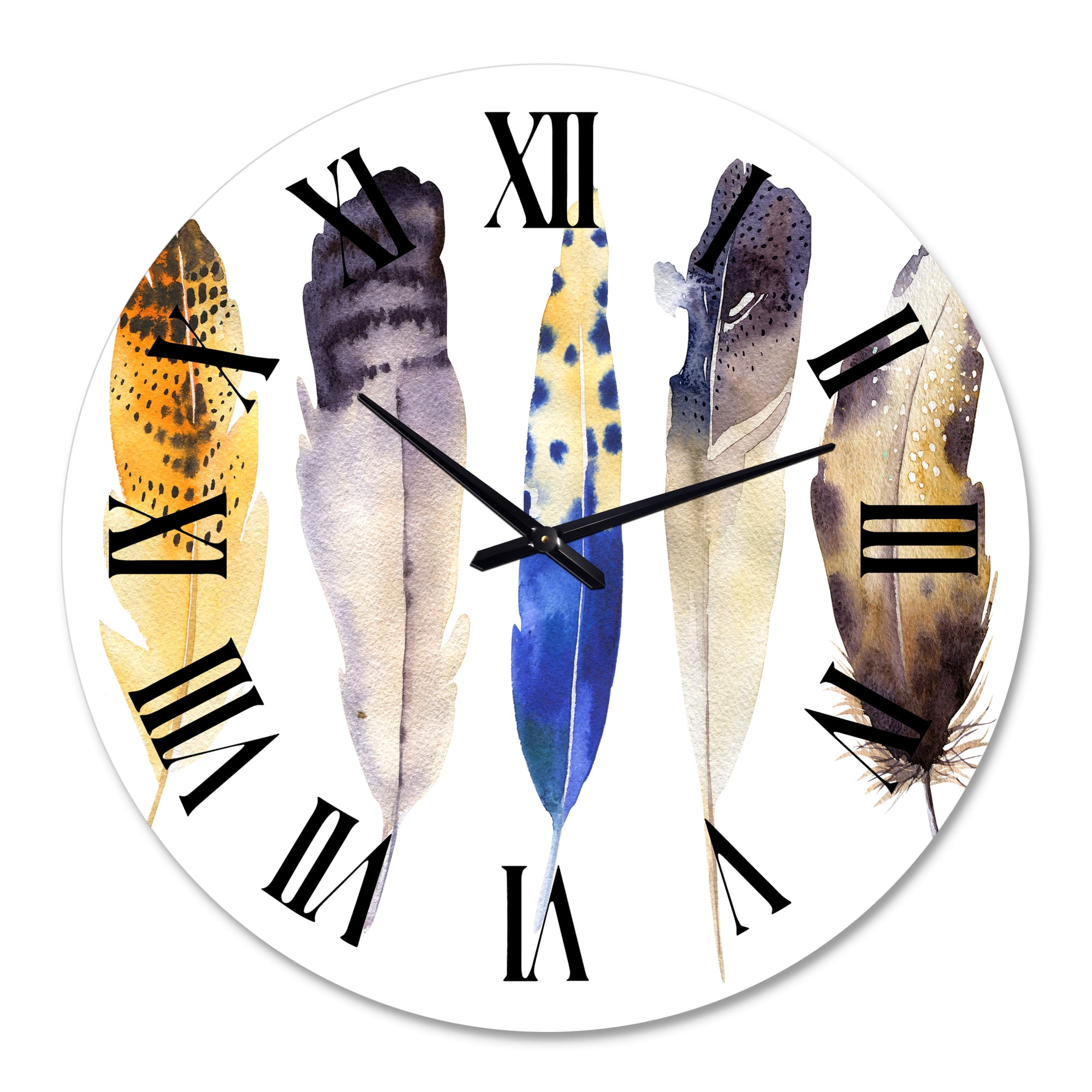 Designart 1 in Quartz Bohemian Wall Clock