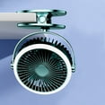 thumbnail image 2 of TopLLC Portable Fan Fil-l Clip Fan , Camping Fan With LED Lights & Clip, Battery Operated Fan With Clip, USB Rechargeable Fan For Tent Car RV Hurrican-e Emergency Outages Cooling Fan, 2 of 7