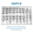 thumbnail image 4 of 360 Pieces/Set Stainless Steel Watch Band Spring Band Spring Bars Replacement 6-23mm Strap Links Replacing Parts Wristwatch Maintenance, 4 of 7