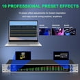 thumbnail image 5 of Digital Equalizer for Home Stereo Audio System, Professional 31 Band Dual Channel Graphic Equalizer Music EQ with PC Tuning, Noise Reduction & Spectrum Analyzer Display - 1U Rack Mount, Silver, 5 of 11