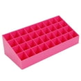 thumbnail image 2 of Makeup Storage Box, Cosmetic Storage Box Lipstick Display Stand, Lipstick Rack Lipstick Container Makeup Tools Organizer For Bedroom Women Home Pink, 2 of 8
