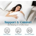thumbnail image 4 of SORMAG Pillow for Beds 2 Pack Queen Size Pillows Set of 2 Hypoallergenic Hotel Down Alternative Pillow for Side and Back Sleeper 20 x 30 inches, 4 of 9