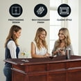 thumbnail image 4 of Hathaway Ridgeline Home Bar Set w/ Storage, 5-ft, Walnut Finish, 4 of 7