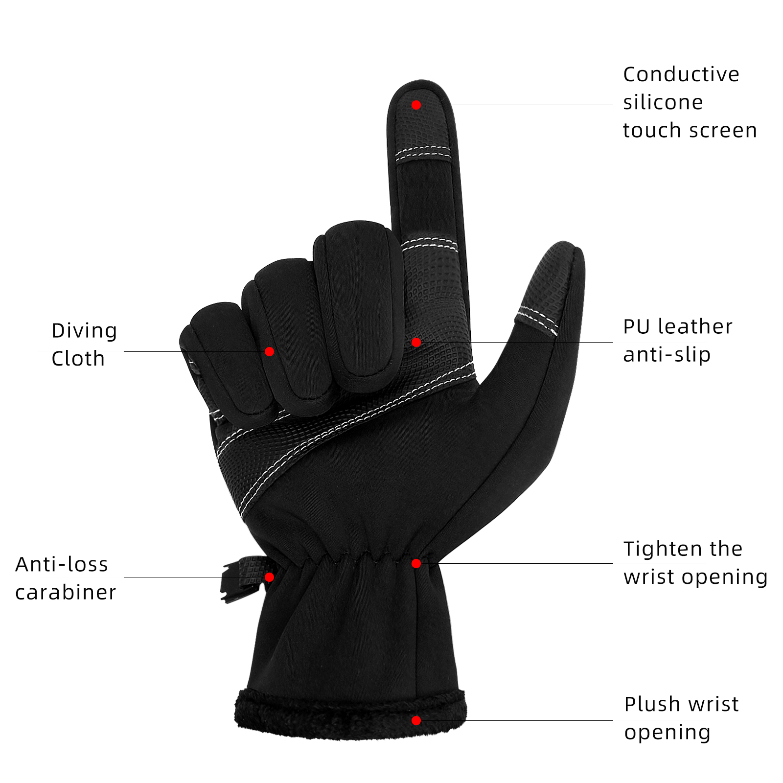 Aptoco Winter Touchscreen Gloves for Men and Women photo 5