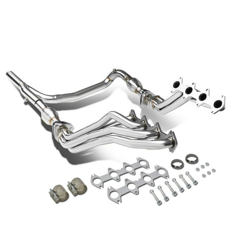 5.4l Header Exhaust - For 2004 to 2010 Ford F-150 5.4L V8 4WD Long Tube 4 -2 -1 Exhaust Header Manifolds + Gaskets + Y -Pipe