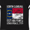 thumbnail image 4 of Inktastic Established November 21, 1789 North Carolina Flag Boys or Girls Toddler T-Shirt, 4 of 5