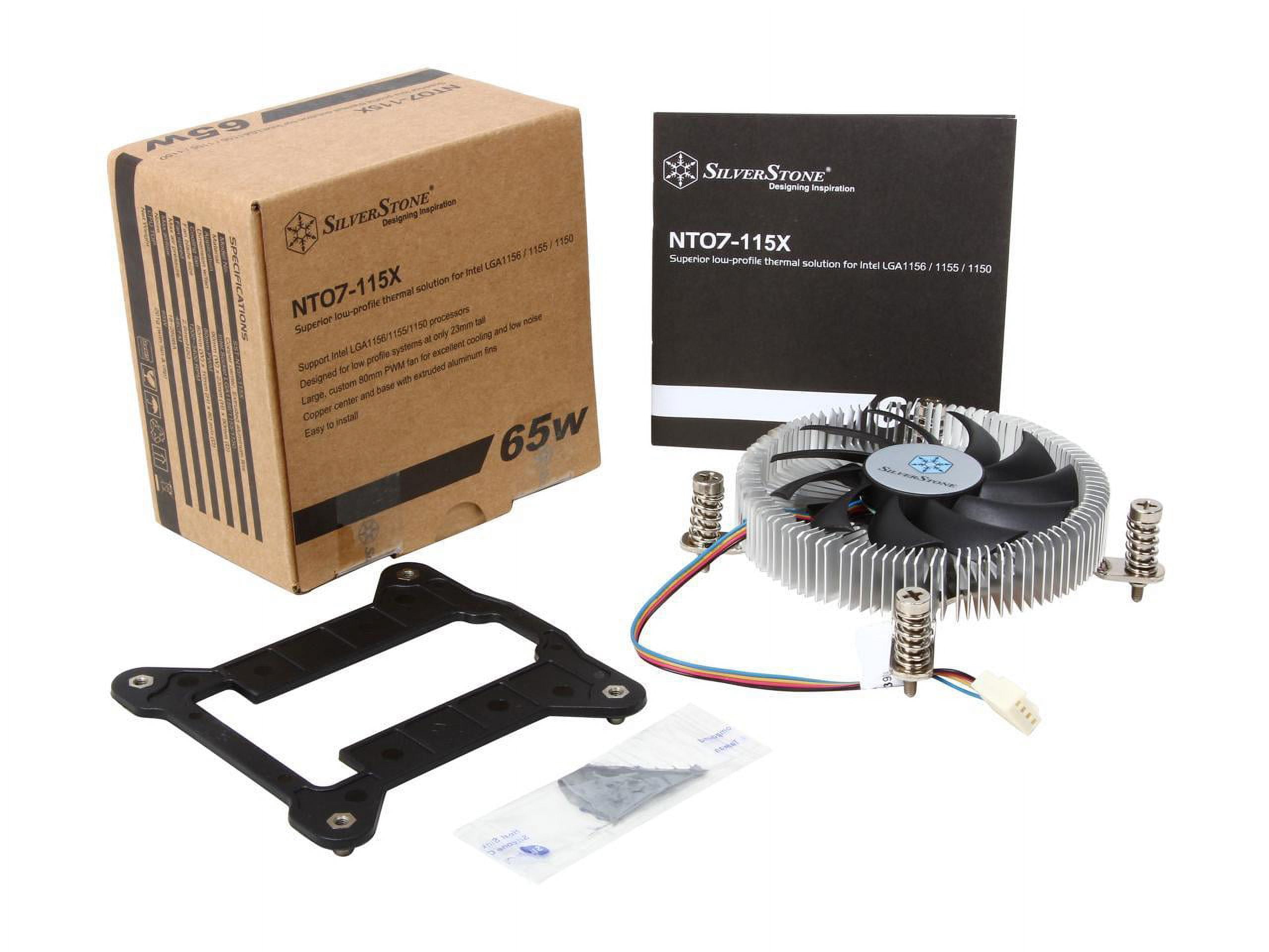 SILVERSTONE NT07-115X Super Slim Profile CPU Cooler LGA 1156/1155/1150 Intel LGA115X