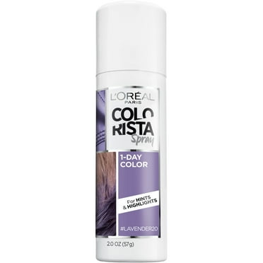 L'Oreal Paris Colorista 1 Day Hair Color Spray, 20 Pastel Lavender, 2 oz